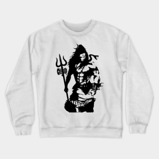 Lord Shiva Art Angry Trishul T-shirt Crewneck Sweatshirt